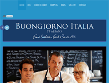 Tablet Screenshot of buongiornoitalia.co.uk